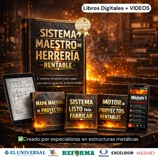 Sistema Maestro de Herrería Rentable + 8 REGALOS PREMIUM🎁